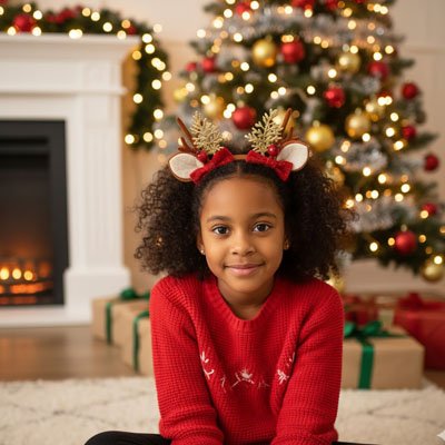 Barrette cheveux festif