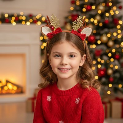 Barrette cheveux oreille d'élan 