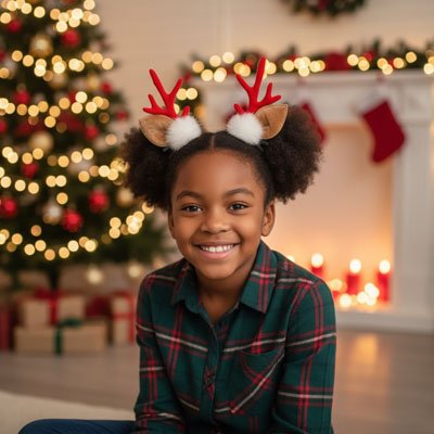 Barrette cheveux ponpon blanc