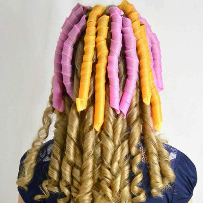 Bigoudis cheveux ondulations larges et naturelles 