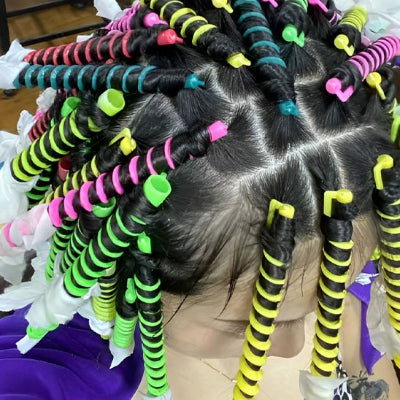 Bigoudis spirales en plastique souple