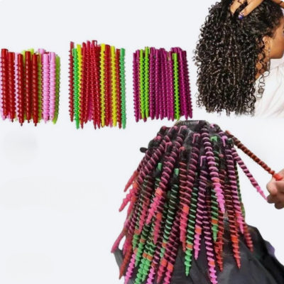 bigoudis spirales hydratation cheveux préservée sans fer