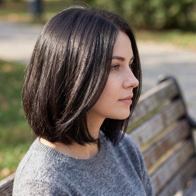 Extension cheveux clip carré court volume naturel