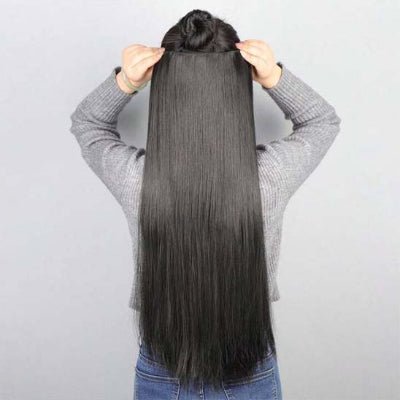 Extension cheveux en clip lisse noir  naturel