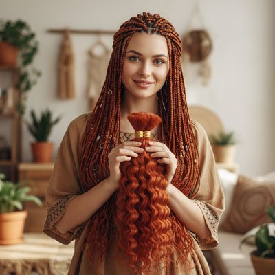 Extension de cheveux Aspect brillant