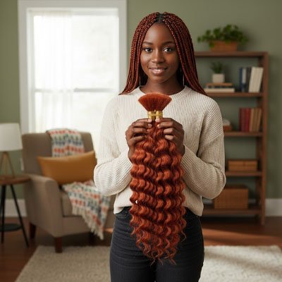 Extension de cheveux boucles en spirale