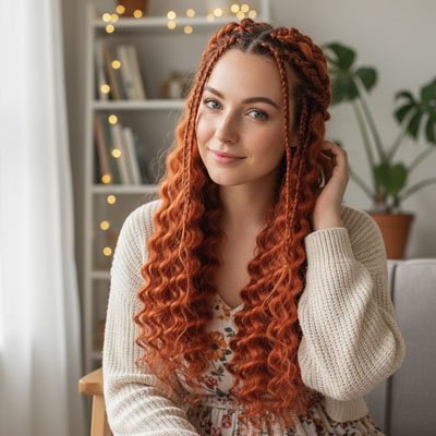 Extension de cheveux fibres à l'aspect soyeux