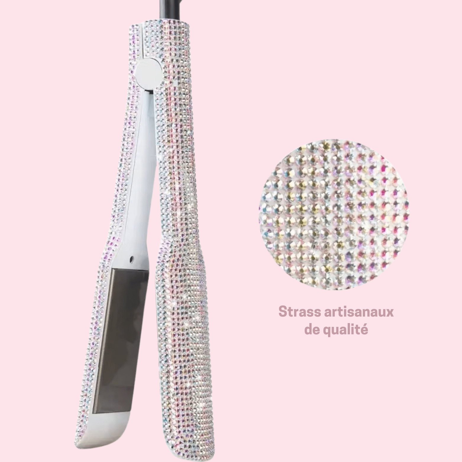 Lisseur Professionnel - RhinestoneStyler™ - Blanc - Nova Coiffure