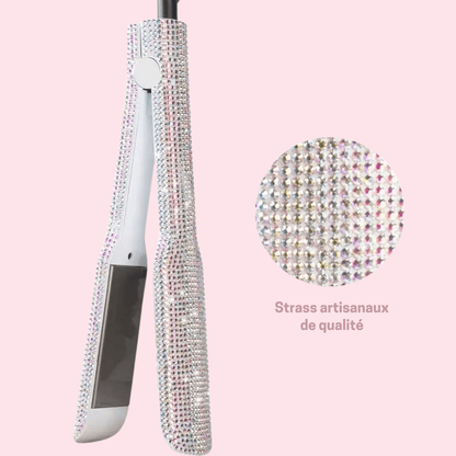 Lisseur Professionnel - RhinestoneStyler™ - Blanc - Nova Coiffure