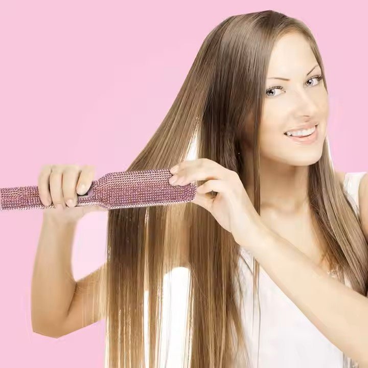 Lisseur Professionnel - RhinestoneStyler™ - Rose - Nova Coiffure