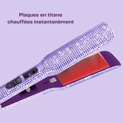 Lisseur Professionnel - RhinestoneStyler™ - Violet - Nova Coiffure