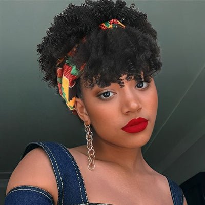 Perruque afro style naturel noir