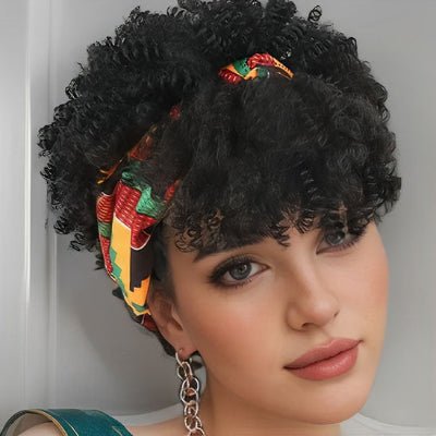 Perruque afro look moderne chic