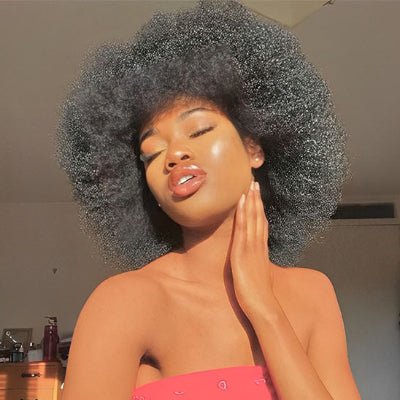 Perruque afro texture kinky authentique