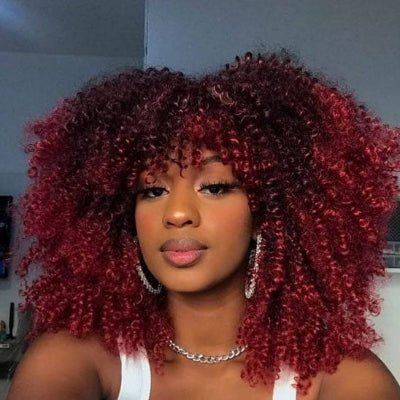 Perruque bouclée texture douce respirante