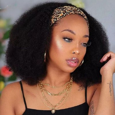 Perruque afro volume avec bandeau