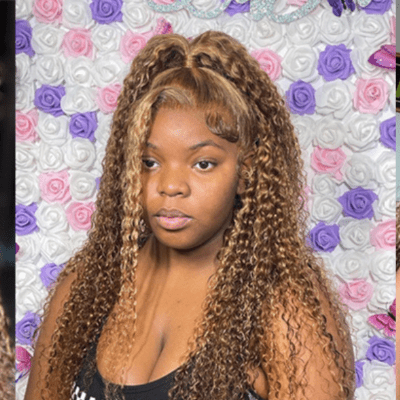 Perruque cheveux naturels boucle définie dense