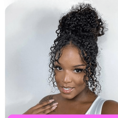 Perruque femme vrai cheveux chignon 