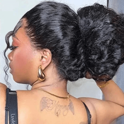 Perruque femme vrai cheveux texture douce