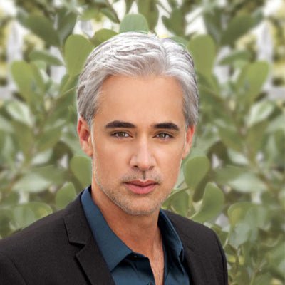 Perruque homme style moderne chic