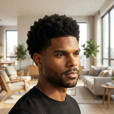 perruque homme invisible look naturel homme