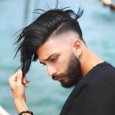 Perruque homme cheveux européens brillants