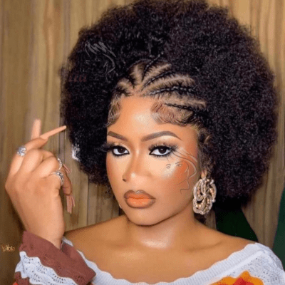 Perruque pour femme tressée personnalisable et coiffable