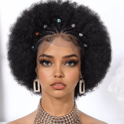 Perruque pour femme boucles définies souples