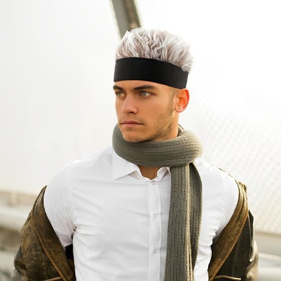 Perruque pour homme Imite une chevelure naturelle