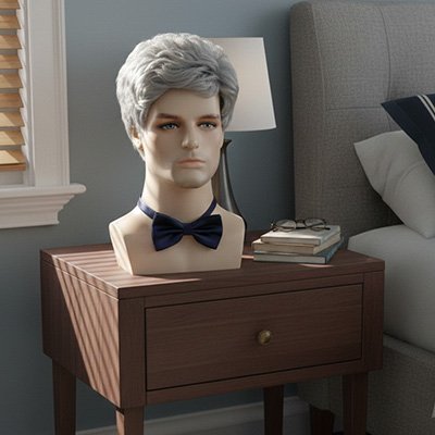 Perruque pour homme style polyvalent 