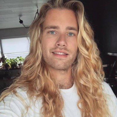 Perruque pour homme réaliste ondulée