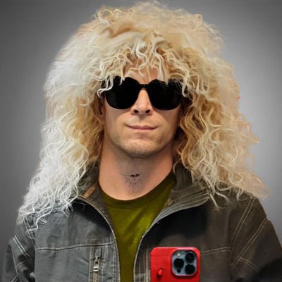 Perruque mulet blond pour soirée