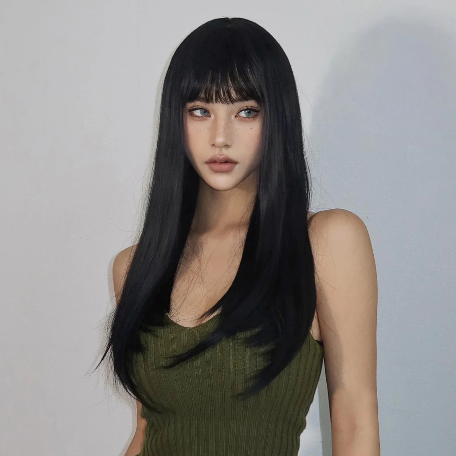Perruque - SyntheticHairWig™ - Noir - Nova Coiffure