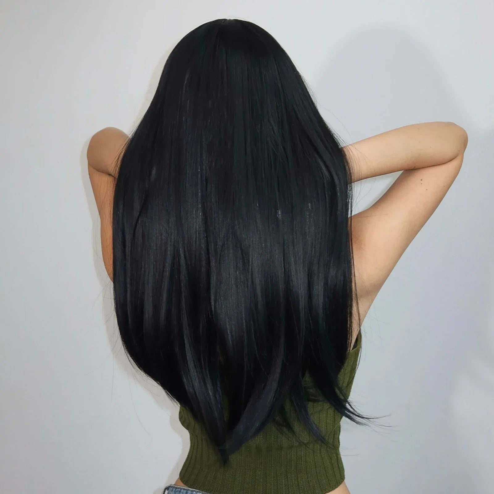 Perruque - SyntheticHairWig™ - Noir - Nova Coiffure