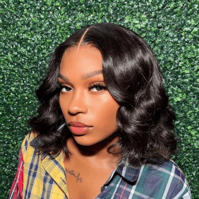 Perruques cheveux naturels texture onde corporelle noire