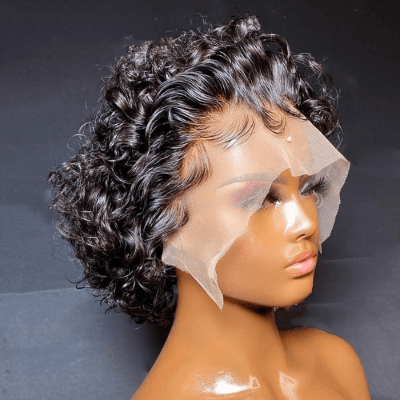Perruques femmes coupe lutin volume noir