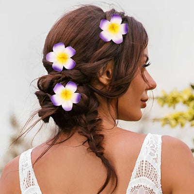 pince à cheveux fleur mariage hawaïen