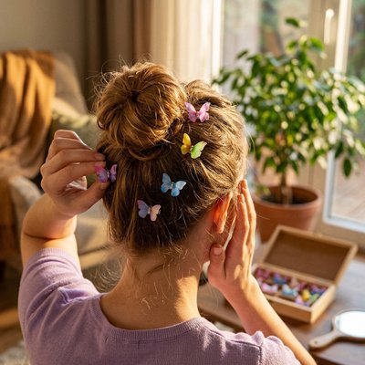 Pince cheveux style romantique