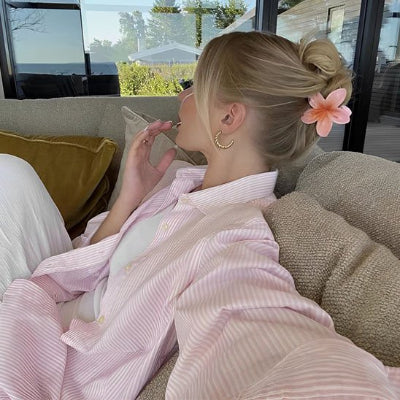 pince fleur hawaïenne vintage pour femmes et filles