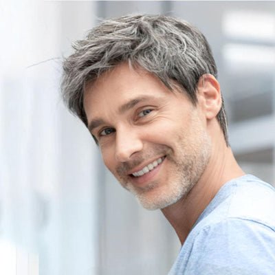 Prothèse capillaire pour homme style moderne