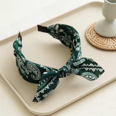 serre tete femme accessoire cheveux toutes saisons vert