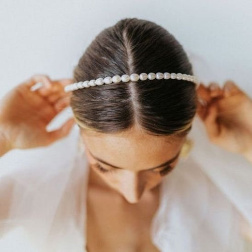 Serre tete pour femme accessoire nacré