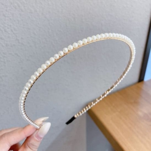 Serre tete pour femme bandeau perlé look raffiné
