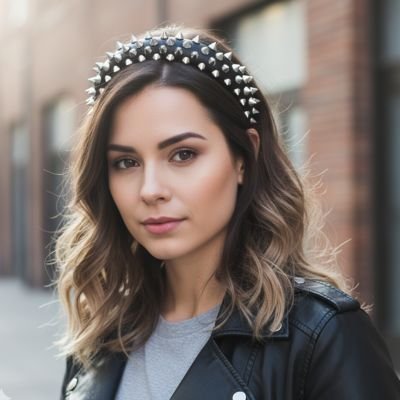 Serre tête punk large femme style steampunk extensible